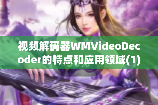 视频解码器WMVideoDecoder的特点和应用领域(1)