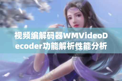 视频编解码器WMVideoDecoder功能解析性能分析与优化(1)