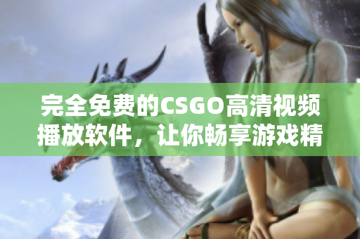 完全免费的CSGO高清视频播放软件，让你畅享游戏精彩视界