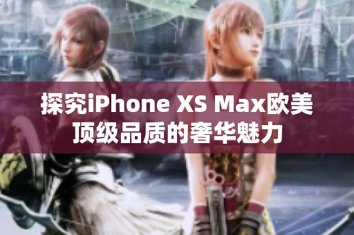 探究iPhone XS Max欧美顶级品质的奢华魅力