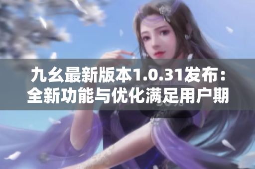 九幺最新版本1.0.31发布：全新功能与优化满足用户期待