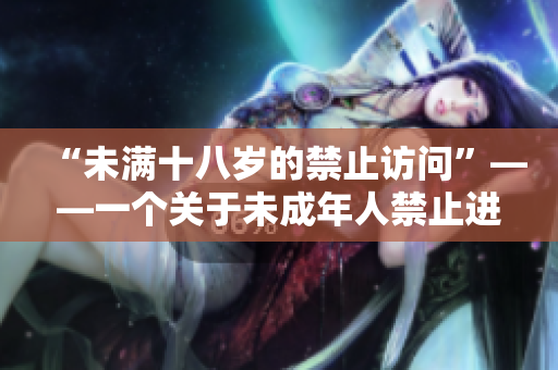 “未满十八岁的禁止访问”——一个关于未成年人禁止进入的藏宝阁