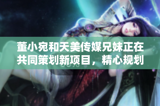 董小宛和天美传媒兄妹正在共同策划新项目，精心规划未来发展。