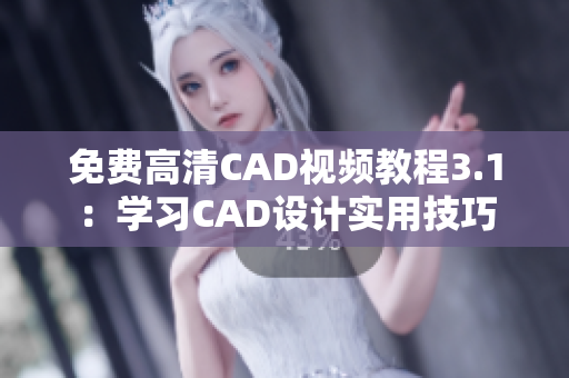 免费高清CAD视频教程3.1：学习CAD设计实用技巧