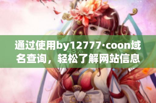 通过使用by12777·coon域名查询，轻松了解网站信息