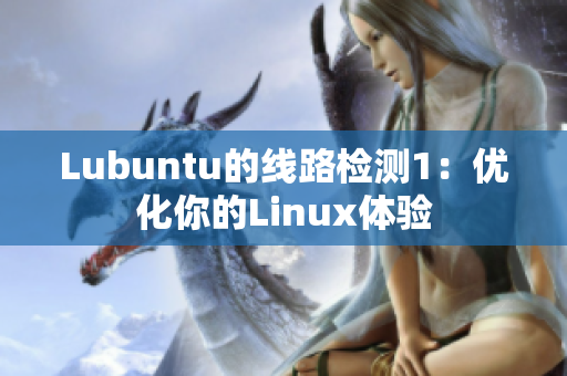 Lubuntu的线路检测1：优化你的Linux体验