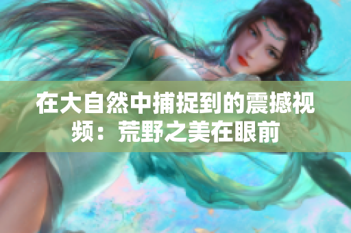 在大自然中捕捉到的震撼视频：荒野之美在眼前