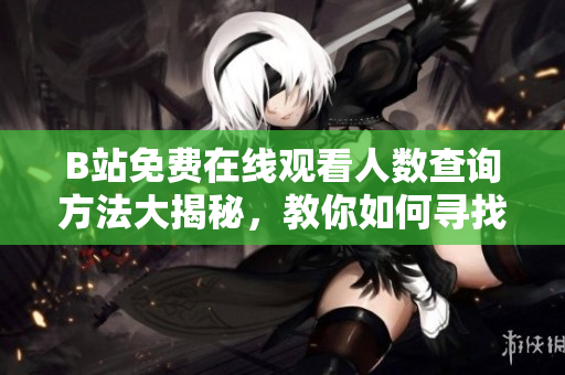 B站免费在线观看人数查询方法大揭秘，教你如何寻找最新观看数据