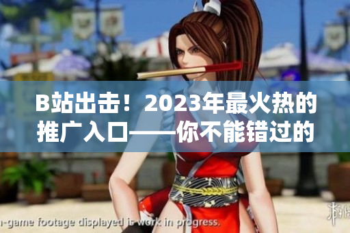 B站出击！2023年最火热的推广入口——你不能错过的mmm平台