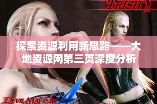 探索资源利用新思路——大地资源网第三页深度分析