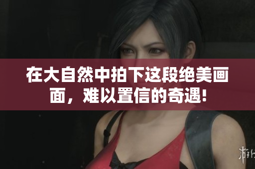 在大自然中拍下这段绝美画面，难以置信的奇遇!