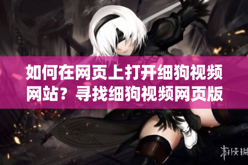 如何在网页上打开细狗视频网站？寻找细狗视频网页版的访问方法(1)