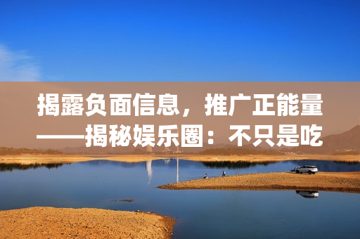 揭露负面信息，推广正能量——揭秘娱乐圈：不只是吃瓜看戏(1)