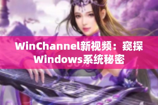 WinChannel新视频：窥探Windows系统秘密