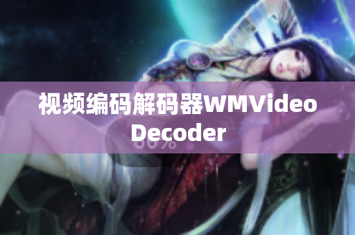 视频编码解码器WMVideoDecoder