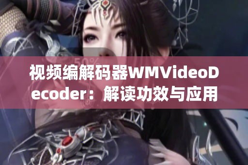 视频编解码器WMVideoDecoder：解读功效与应用领域(1)