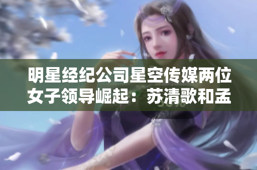 明星经纪公司星空传媒两位女子领导崛起：苏清歌和孟若羽