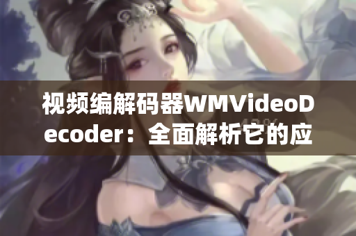 视频编解码器WMVideoDecoder：全面解析它的应用与技术(1)