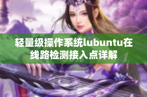 轻量级操作系统lubuntu在线路检测接入点详解