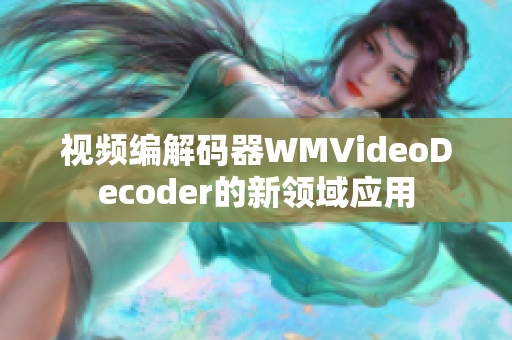 视频编解码器WMVideoDecoder的新领域应用