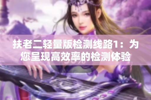 扶老二轻量版检测线路1：为您呈现高效率的检测体验