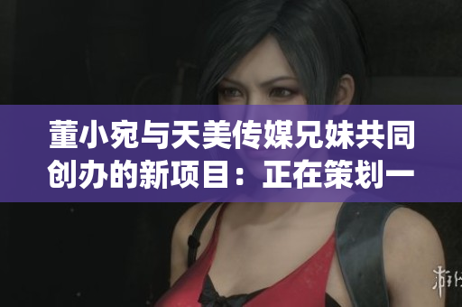 董小宛与天美传媒兄妹共同创办的新项目：正在策划一部大电影！(1)