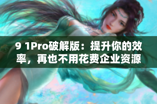 9 1Pro破解版：提升你的效率，再也不用花费企业资源！