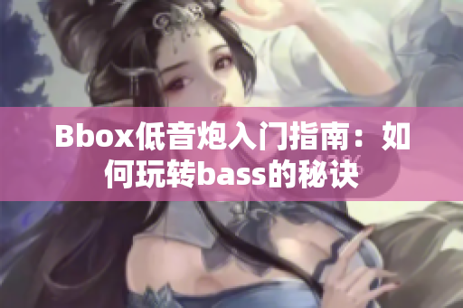 Bbox低音炮入门指南：如何玩转bass的秘诀