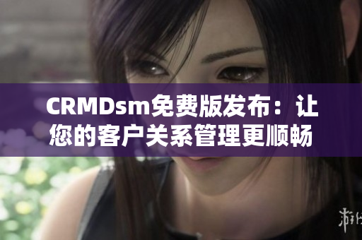 CRMDsm免费版发布：让您的客户关系管理更顺畅