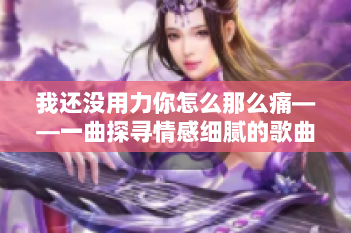 我还没用力你怎么那么痛——一曲探寻情感细腻的歌曲